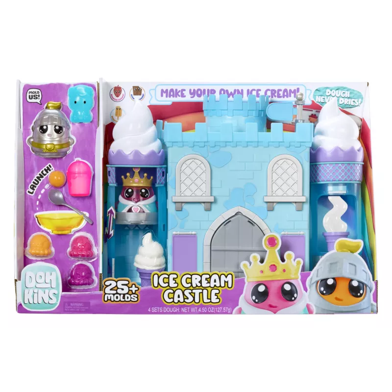 MGA Entertainment DohKins Eiscreme-Schloss Knetmasse-Set 127,57 g Mehrfarbig