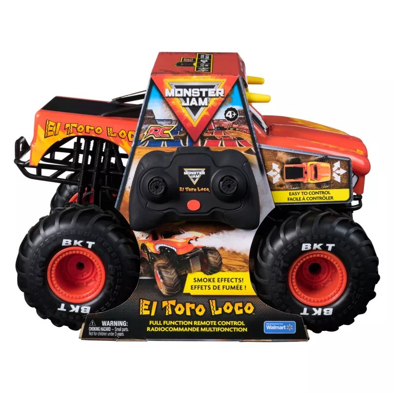 Monster Jam , El Toro Loco RC Monster Truck mit Atomizer-Raucheffekten, Maßstab 1:15, Spielzeug für Jungen und Mädchen ab 3 Jahren