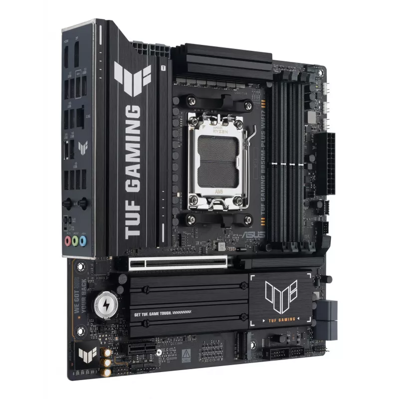 Motherboard ASUS TUF GAMING B850M-PLUS WIFI7 micro ATX, AMD B850, Sockel AM5, DDR5, 4 DIMM, 256GB, Wi‑Fi 7, 2,5Gb LAN