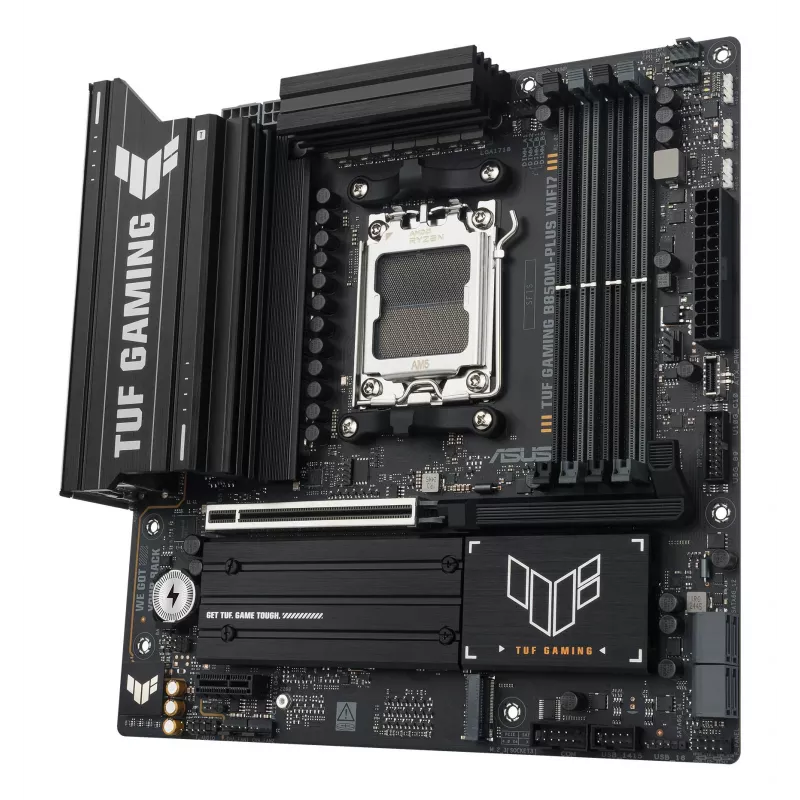 Motherboard ASUS TUF GAMING B850M-PLUS WIFI7 micro ATX, AMD B850, Sockel AM5, DDR5, 4 DIMM, 256GB, Wi‑Fi 7, 2,5Gb LAN
