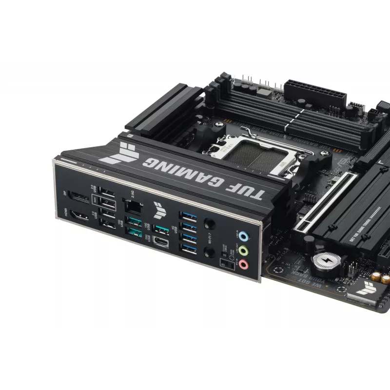 Motherboard ASUS TUF GAMING B850M-PLUS WIFI7 micro ATX, AMD B850, Sockel AM5, DDR5, 4 DIMM, 256GB, Wi‑Fi 7, 2,5Gb LAN