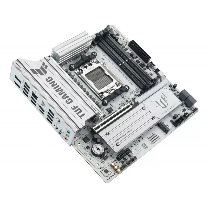 Motherboard ASUS TUF GAMING B850M-PLUS WIFI7 W, AMD B850, Sockel AM5, micro ATX, DDR5, 4×DIMM, bis zu 256 GB, Wi‑Fi 7, 2,5Gb Ethernet