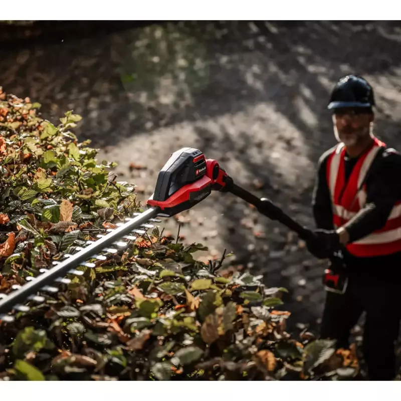 Akku-Teleskop-Heckenschere EINHELL GP-HH 18/50 Li T BL-Solo — 18 V, 50 cm Schneidbalken, teleskopische Reichweite