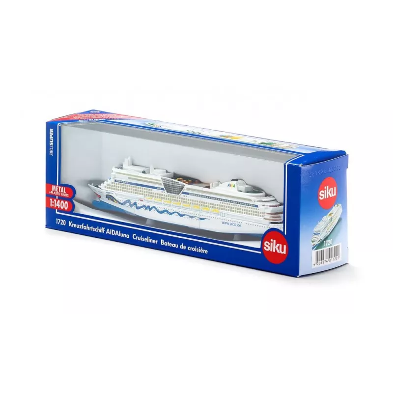 Passagierschiffmodell Siku Cruiseliner Aida, vormontiert, Maßstab 1:1400, 226×54×75 mm