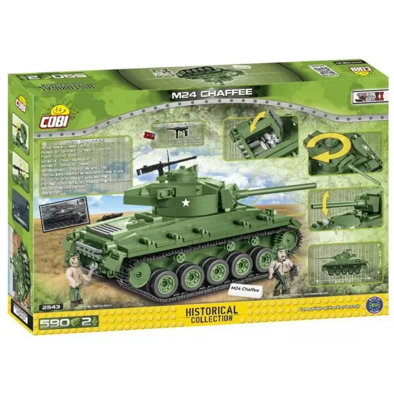 Bausteine Panzer Cobi M24 Chaffee Modell im Maßstab 1:35, Cobi-2543
