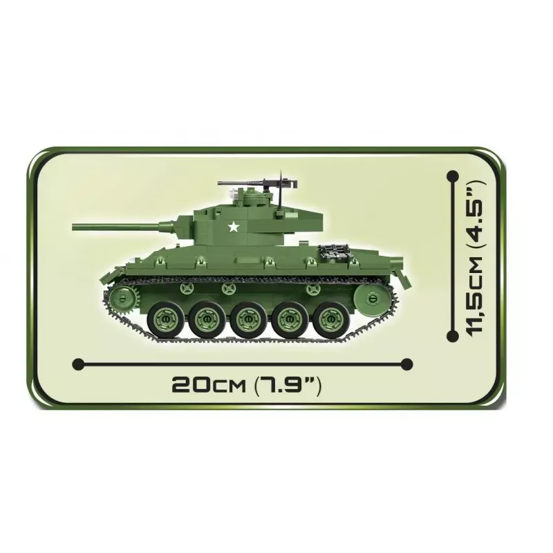 Bausteine Panzer Cobi M24 Chaffee Modell im Maßstab 1:35, Cobi-2543