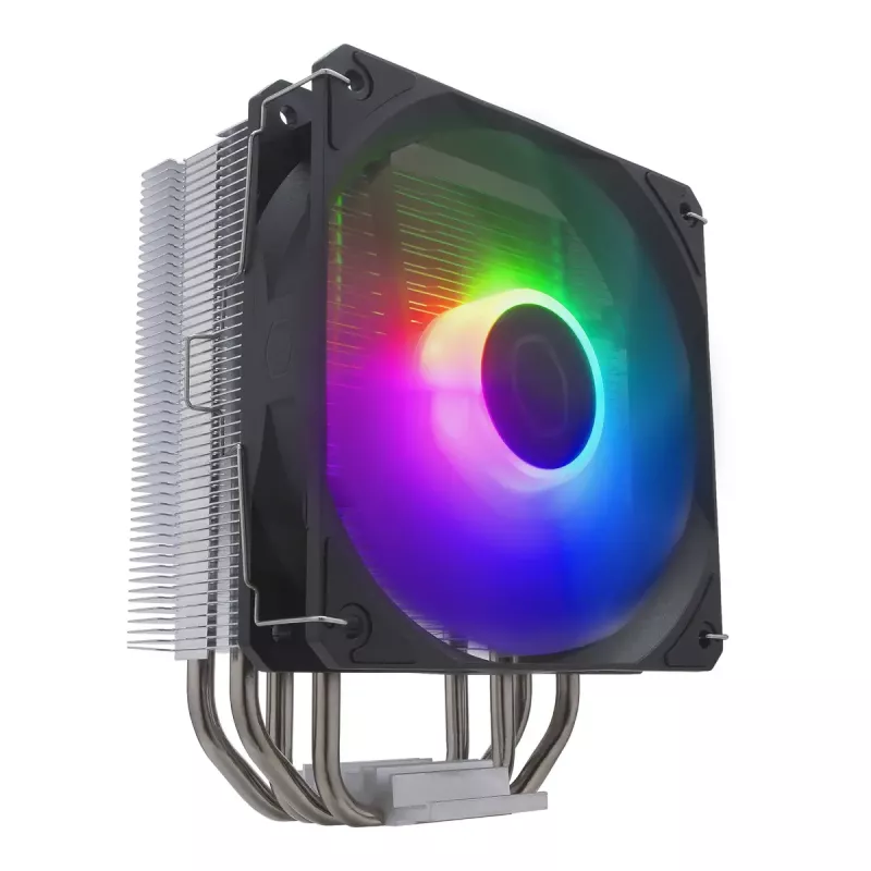Luftkühler Cooler Master Hyper 212 Spectrum V3 12 cm Schwarz Silber