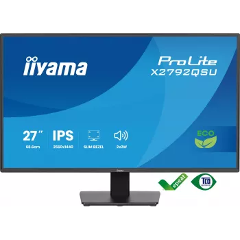 iiyama ProLite X2792QSU-B1 Computer Monitor 68,6 cm (27 Zoll) 2560 x 1440 Pixel Quad HD LED Schwarz