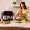 Heißluftfritteuse Cecotec Cecofry Dual 9000 9 L 2850 W Schwarz Edelstahl
