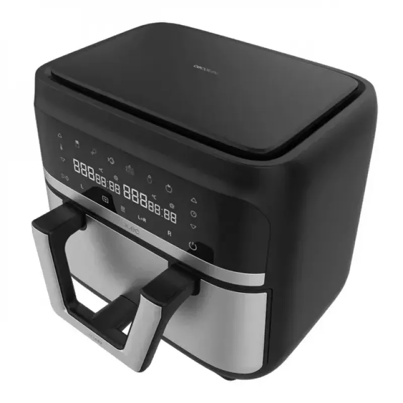 Heißluftfritteuse Cecotec Cecofry Dual 9000 9 L 2850 W Schwarz Edelstahl