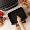 Heißluftfritteuse Cecotec Cecofry Dual 9000 9 L 2850 W Schwarz Edelstahl