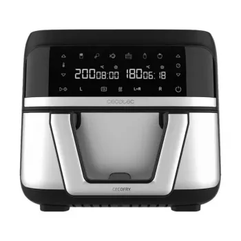 Heißluftfritteuse Cecotec Cecofry Dual 9000 9 L 2850 W Schwarz Edelstahl