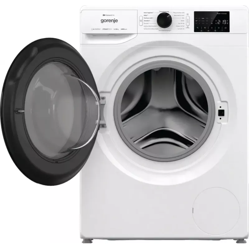 Gorenje WPNEI14A2TS Waschmaschine Frontlader 10 kg 1400 U/min Schwarz, Weiß