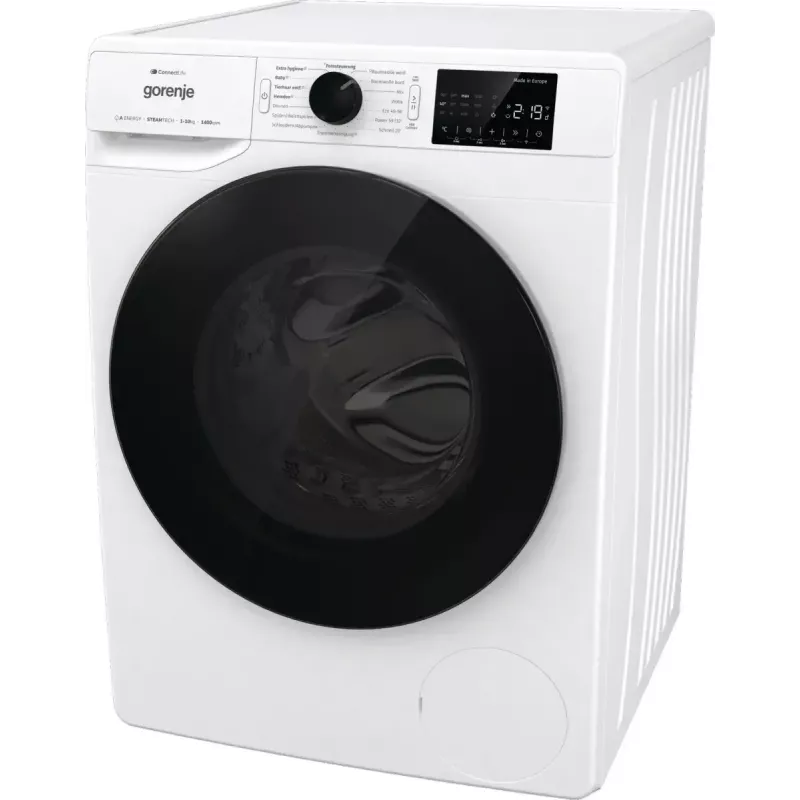 Gorenje WPNEI14A2TS Waschmaschine Frontlader 10 kg 1400 U/min Schwarz, Weiß