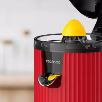 Slow Juicer Cecotec Xqueeze RetroJuice 600 600 W Schwarz Rot Edelstahl
