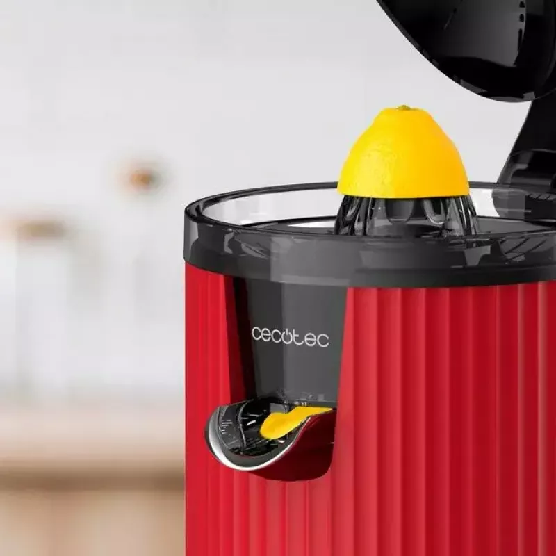 Slow Juicer Cecotec Xqueeze RetroJuice 600 600 W Schwarz Rot Edelstahl