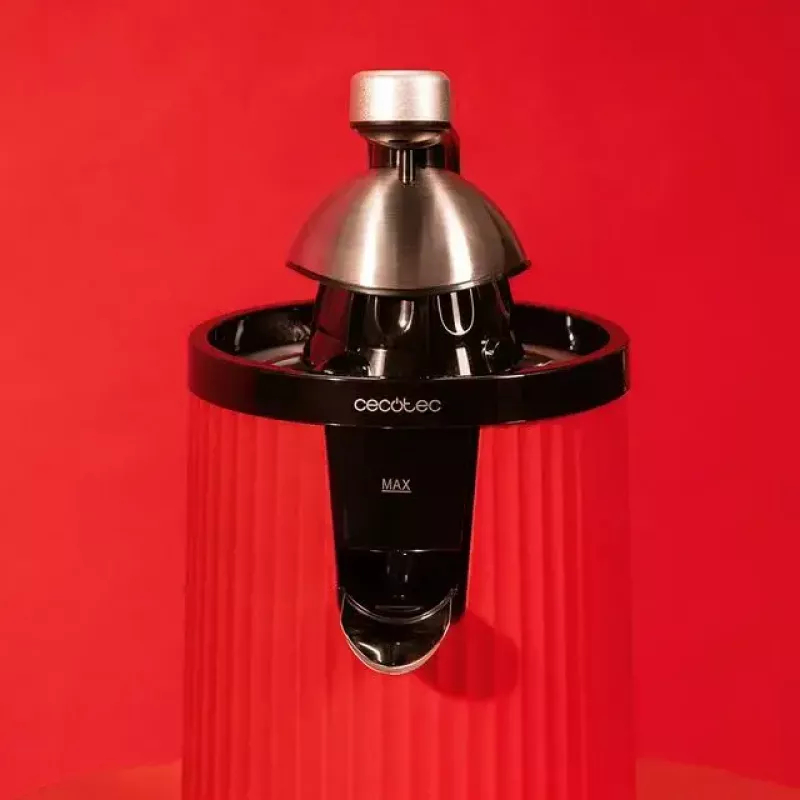 Slow Juicer Cecotec Xqueeze RetroJuice 600 600 W Schwarz Rot Edelstahl
