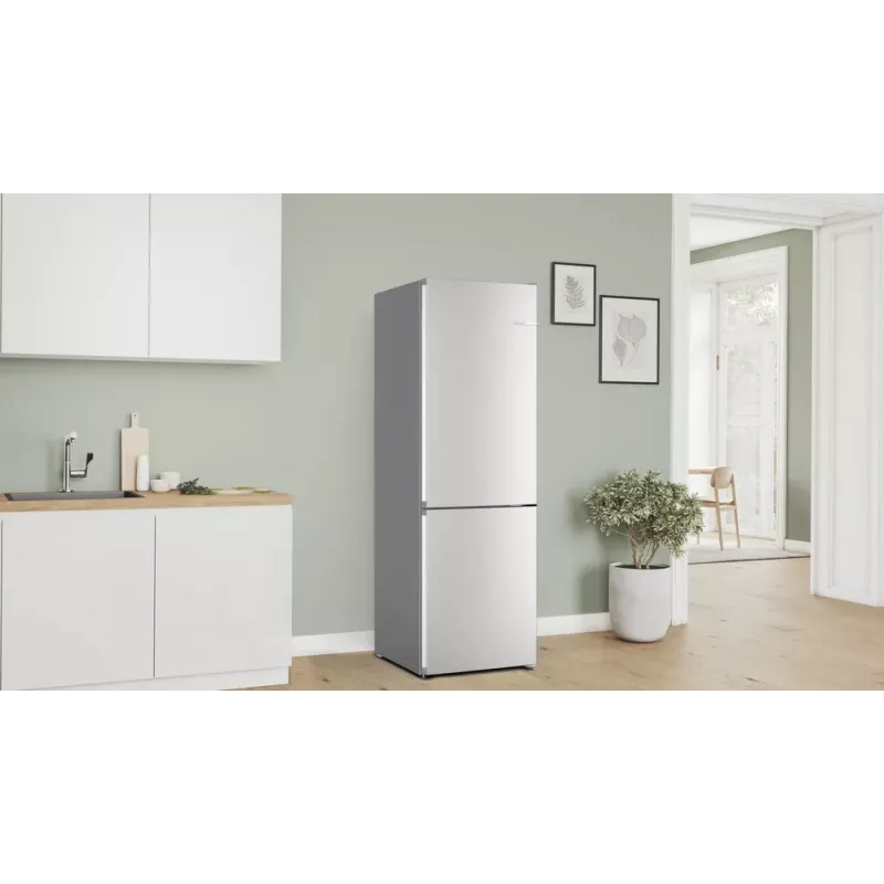 Bosch Serie 4 KGN362LAF Kühl-Gefrierkombination Freistehend 321 L Metallic