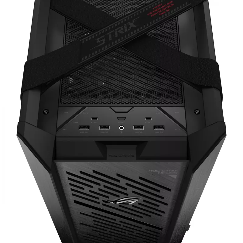 PC-Gehäuse ASUS ROG Strix Helios II Midi Tower — ATX/Midi Tower, gehärtetes Glas, 420 mm GPU, 3x140 mm Frontlüfter, USB-C