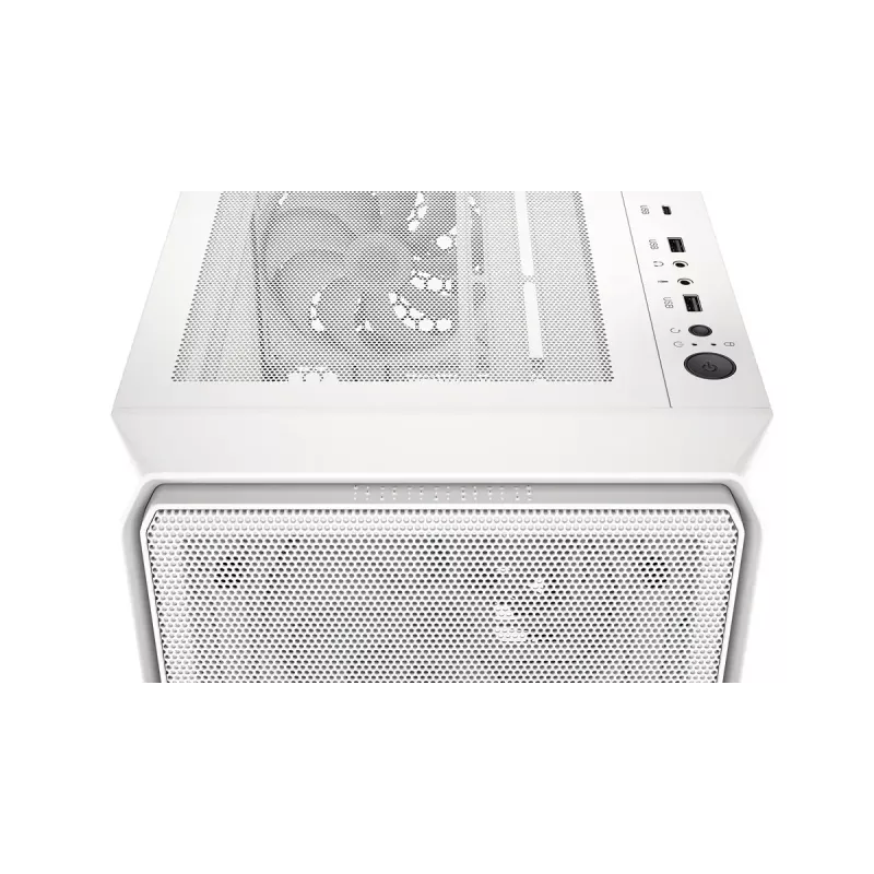 PC-Midi-Tower-Gehäuse ENDORFY ARX 500 ARGB Weiß – gehärtetes Glas, unterstützt ATX/Micro-ATX/Mini-ITX, 3x140 mm vorne + 1x140 mm hinten, 1×3,5-Zoll- + 6×2,5-Zoll-Einschübe
