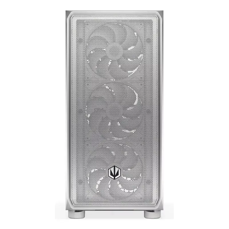 PC-Midi-Tower-Gehäuse ENDORFY ARX 500 ARGB Weiß – gehärtetes Glas, unterstützt ATX/Micro-ATX/Mini-ITX, 3x140 mm vorne + 1x140 mm hinten, 1×3,5-Zoll- + 6×2,5-Zoll-Einschübe