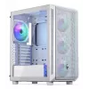 PC-Midi-Tower-Gehäuse ENDORFY ARX 500 ARGB Weiß – gehärtetes Glas, unterstützt ATX/Micro-ATX/Mini-ITX, 3x140 mm vorne + 1x140 mm hinten, 1×3,5-Zoll- + 6×2,5-Zoll-Einschübe