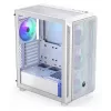 PC-Midi-Tower-Gehäuse ENDORFY ARX 500 ARGB Weiß – gehärtetes Glas, unterstützt ATX/Micro-ATX/Mini-ITX, 3x140 mm vorne + 1x140 mm hinten, 1×3,5-Zoll- + 6×2,5-Zoll-Einschübe