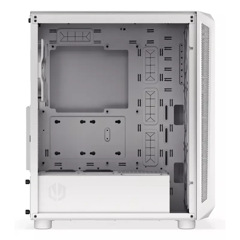 PC-Midi-Tower-Gehäuse ENDORFY ARX 500 ARGB Weiß – gehärtetes Glas, unterstützt ATX/Micro-ATX/Mini-ITX, 3x140 mm vorne + 1x140 mm hinten, 1×3,5-Zoll- + 6×2,5-Zoll-Einschübe