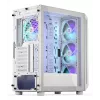PC-Midi-Tower-Gehäuse ENDORFY ARX 500 ARGB Weiß – gehärtetes Glas, unterstützt ATX/Micro-ATX/Mini-ITX, 3x140 mm vorne + 1x140 mm hinten, 1×3,5-Zoll- + 6×2,5-Zoll-Einschübe