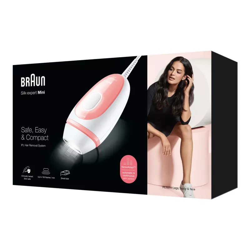 Braun Silk-expert Pro Silk-expert Mini Intense Pulsed Light (IPL) Pink, Weiß