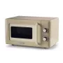 Ariete Vintage Line 3960 Vintage-Mikrowelle, 800 W, 20 L Kapazität, 3 Funktionen, 5 Kochstufen, Timer, Beige
