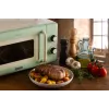 Ariete Vintage Line 3960 Vintage Mikrowelle, 800 W, Fassungsvermögen 20 l, 3 Funktionen, 5 Leistungsstufen, Timer, Grün
