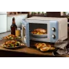 Ariete Vintage Line 3960 Vintage Mikrowelle, 800 W, 20 l Fassungsvermögen, 3 Funktionen, 5 Kochstufen, Timer, Blau
