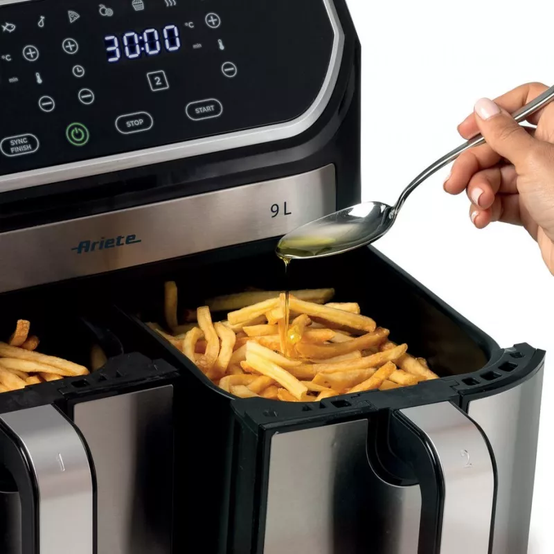 Heißluftfritteuse Ariete 4625/00 9 L 2100 W Schwarz Silber