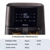 Ariete 4630 Heißluftfritteuse 9L, 1300W, Fassungsvermögen 9L, Gargutmenge 2,5 kg, 8 voreingestellte Programme, Temperatur bis zu 200 °C, transparenter Korb für Kochkontrolle, Schwarz