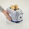 Ariete 155 Toaster Capri, 810W, 2 Scheiben, 6 Bräunungsstufen, Krümelschublade, Auftaufunktion, Automatische Auswurf, Ohne Klemmen