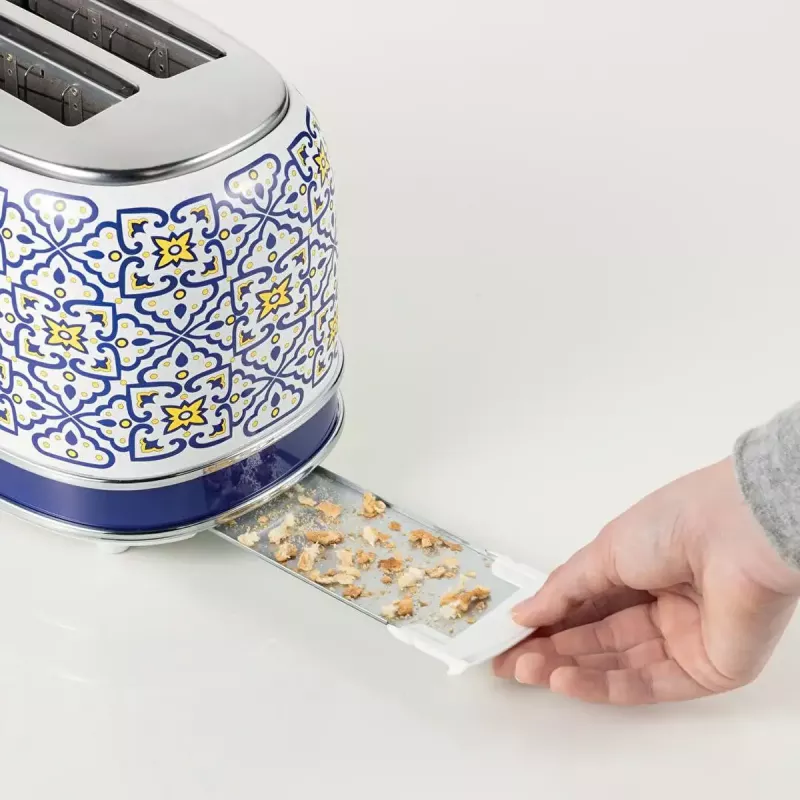 Ariete 155 Toaster Capri, 810W, 2 Scheiben, 6 Bräunungsstufen, Krümelschublade, Auftaufunktion, Automatische Auswurf, Ohne Klemmen