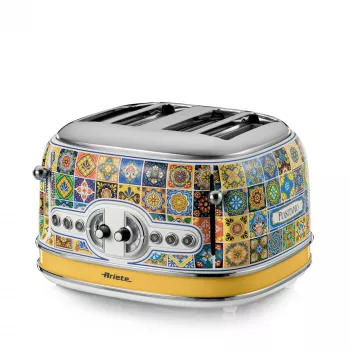 Toaster ARIETE Positano 4-Scheiben, 1630 W, mehrfarbige Ausführung