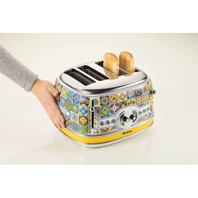 Toaster ARIETE Positano 4-Scheiben, 1630 W, mehrfarbige Ausführung