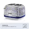 Toaster ARIETE Capri 4-Scheiben, 1630 W, weiß/mehrfarbig