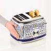 Toaster ARIETE Capri 4-Scheiben, 1630 W, weiß/mehrfarbig
