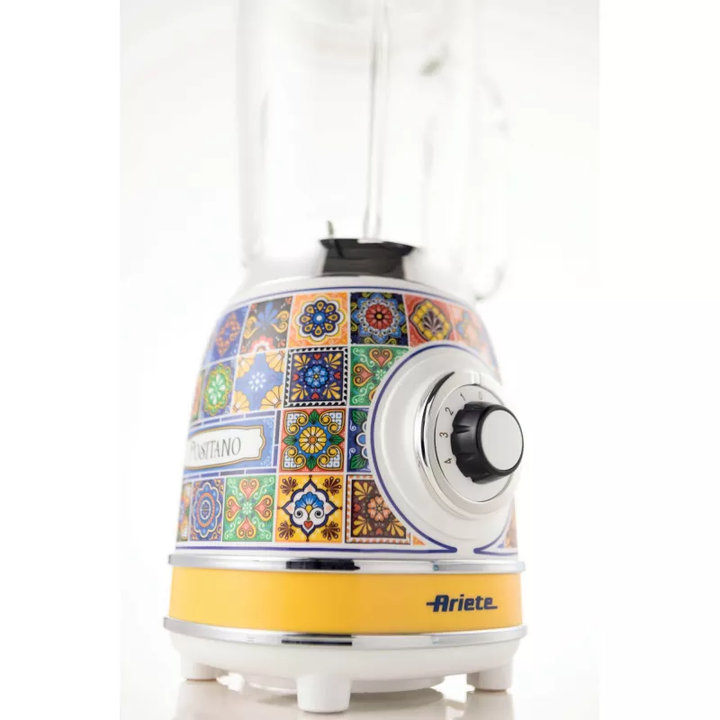 Ariete 583 Positano Mixer mit 1,5-Liter-Glaskrug, 4 Edelstahlklingen, 4 Geschwindigkeiten + Pulse, 1000 Watt
