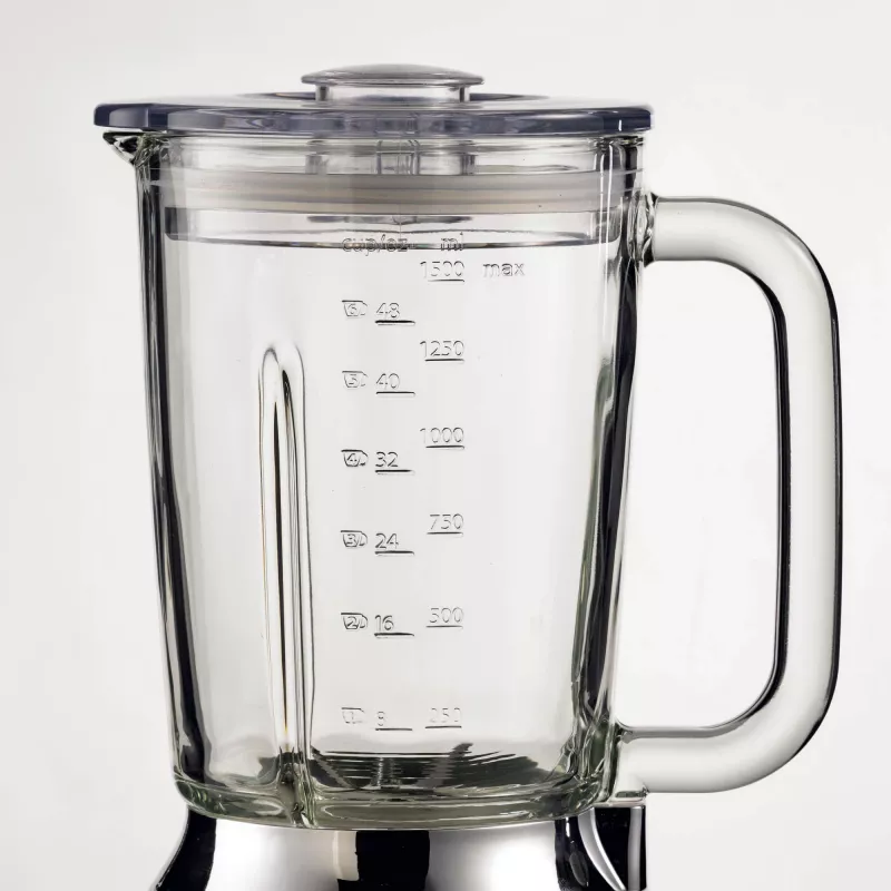 Ariete 583 Positano Mixer mit 1,5-Liter-Glaskrug, 4 Edelstahlklingen, 4 Geschwindigkeiten + Pulse, 1000 Watt