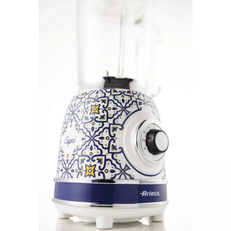 Ariete 583 Capri Standmixer mit 1,5-Liter-Glaskrug, 4 Edelstahlklingen, 4 Geschwindigkeiten + Pulsfunktion, 1000 Watt