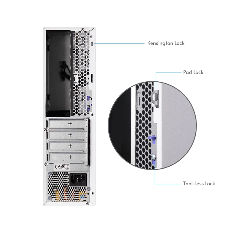 Chieftec BE-10W-300 Computergehäuse Kleiner Formfaktor (SFF) Weiß 300 W
