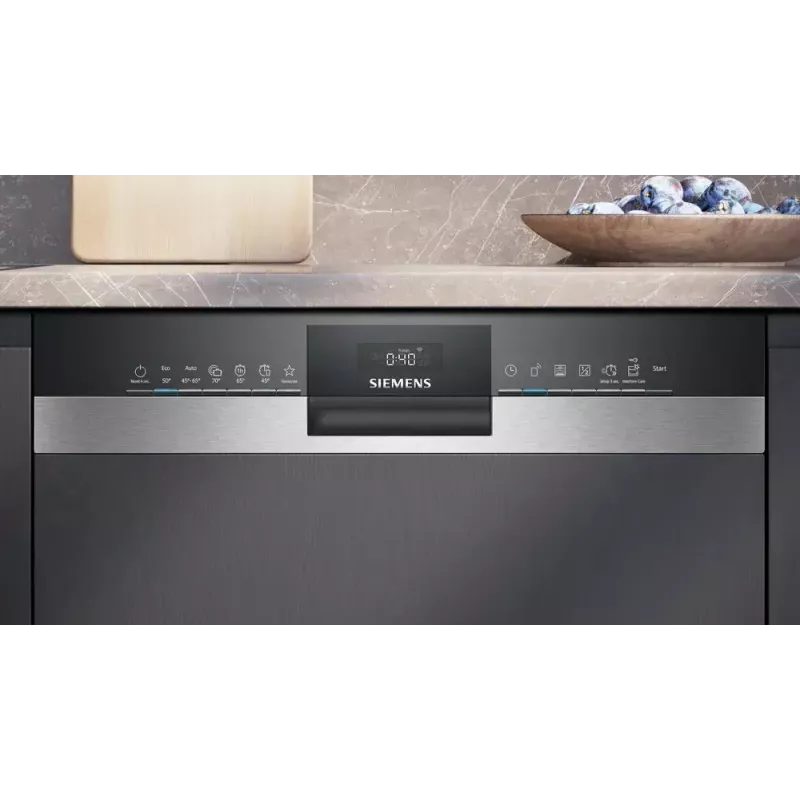 Geschirrspüler Siemens iQ300 SN53HS16AE teilintegriert, 13 Maßgedecke, 42 dB, 9 L/Zyklus, Energieklasse C