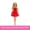 Barbie Mattel 80. Jubiläum Rubinrote Jubiläums-Modepuppe mit rotem Kleid und Accessoires