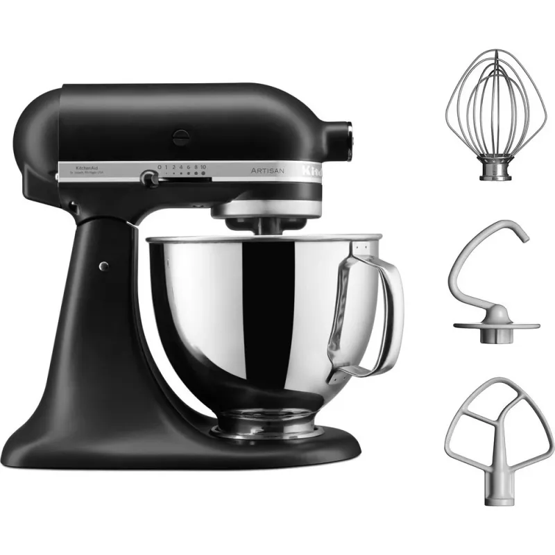 KitchenAid 5KSM125EBM Küchenmaschine 300 W 4,8 L Schwarz
