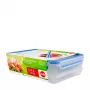 EMSA 508557 Vorratsdose Rechteckige Box 2,65 l Blau, Transparent 1 Stück