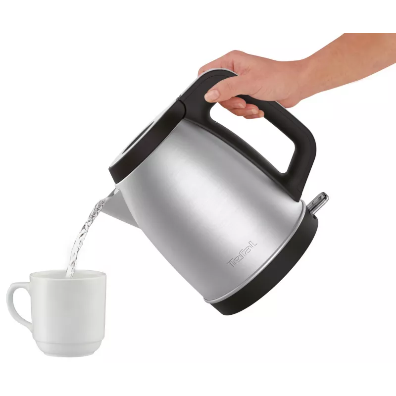 Tefal KI280D Wasserkocher 1,7 l 2400 W Schwarz, Edelstahl